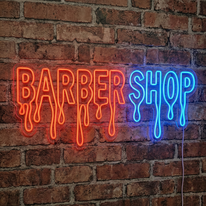 "Barber Shop" Neonschild, Barbershop Leuchtreklame, Barbershop Leuchtschild