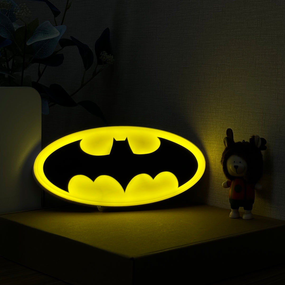 "Bat -Logo -Kunst, Filmcharakter" Neon Like