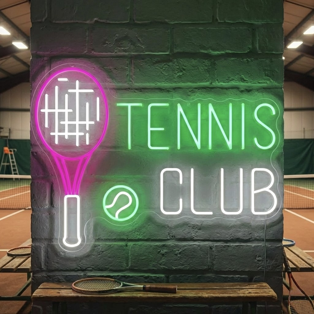 "Tennis Club" Neonschild