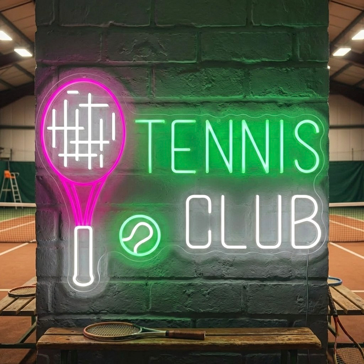 "Tennis Club" Neonschild