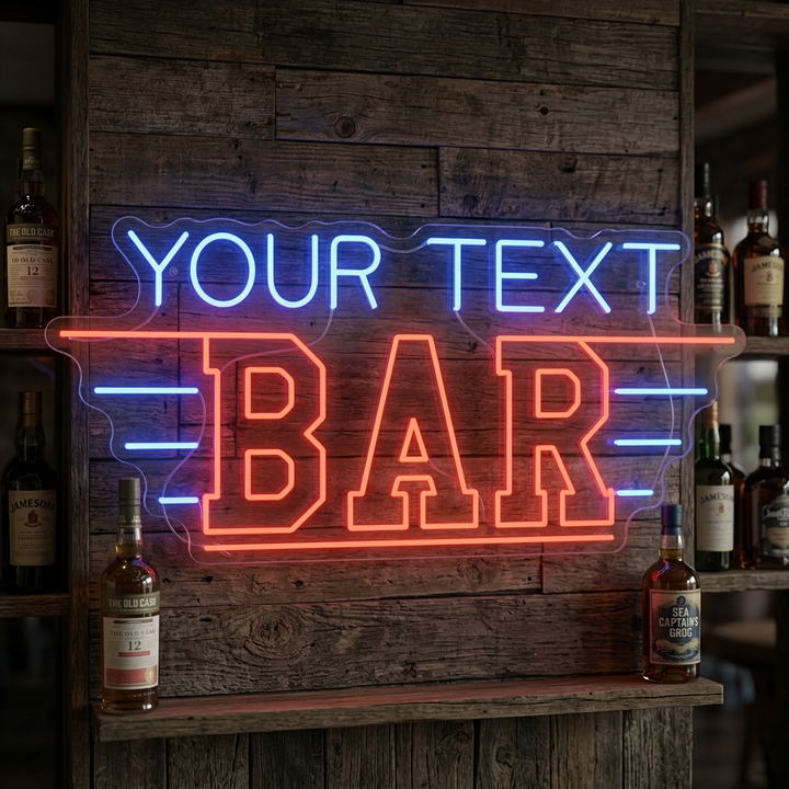 "Custom Bar" Neonschild