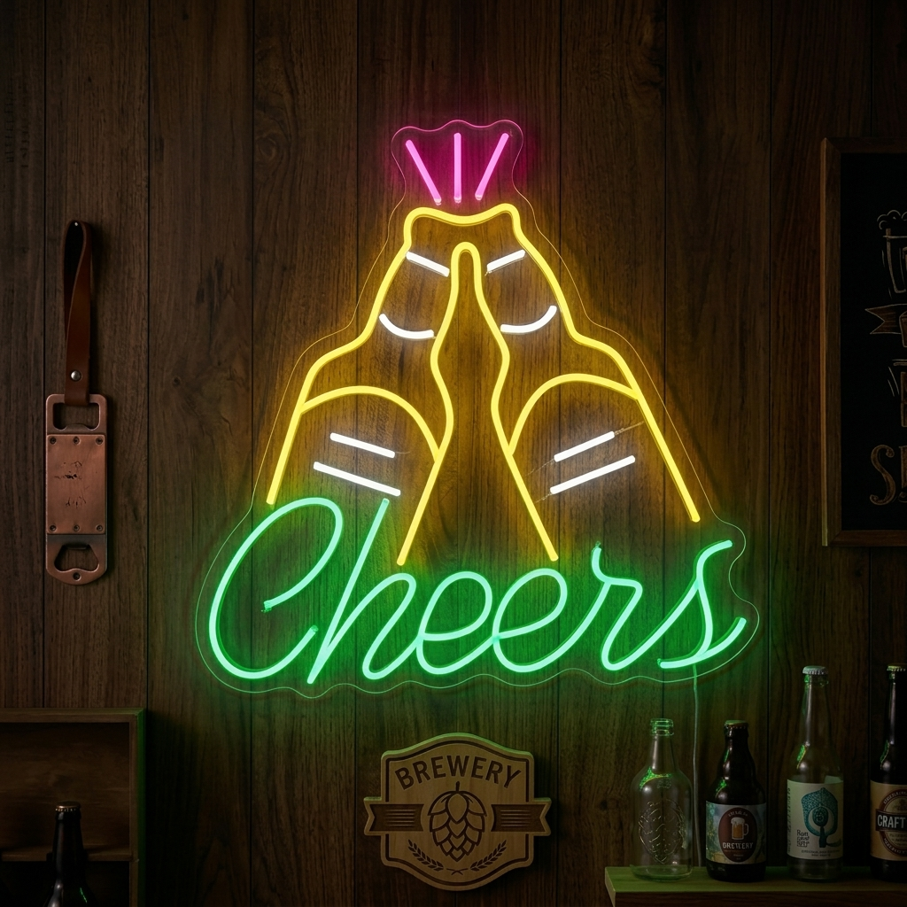 "Cheers" Neonschild