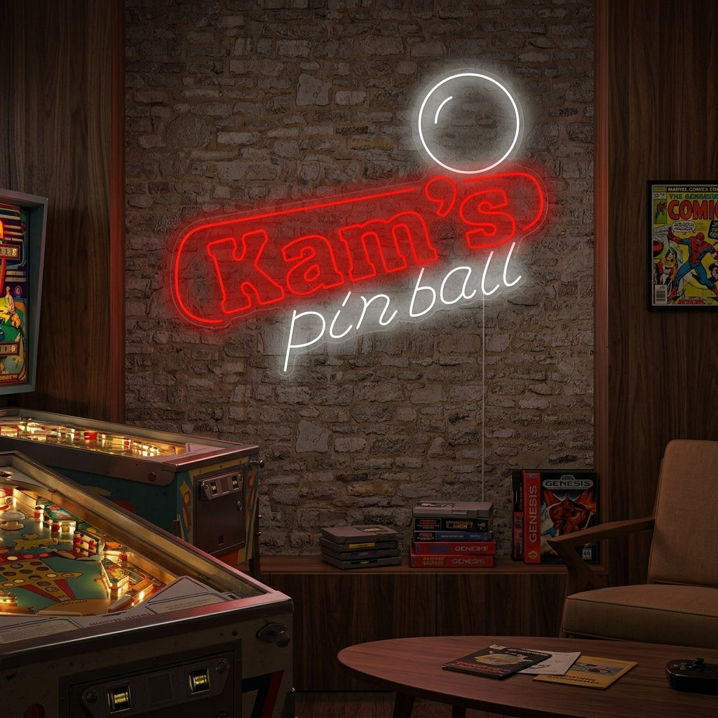 "Kams Flipper" Neonschild