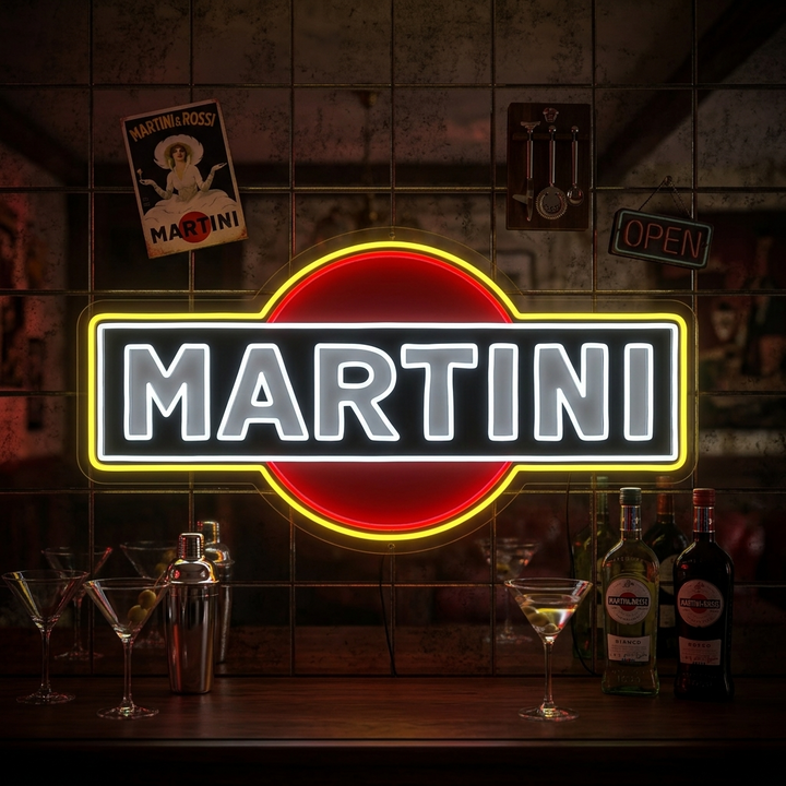 "Martini-Logo" Neonschild