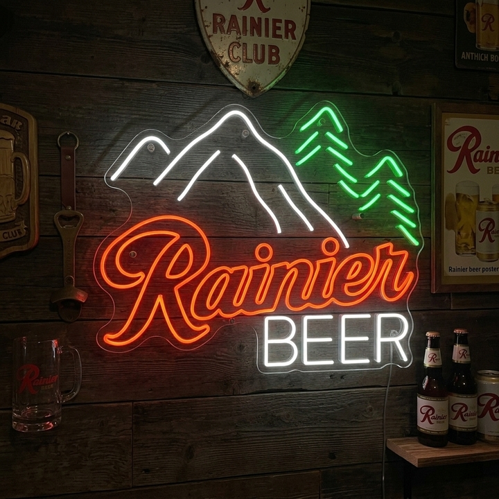 "Rainier Beer" Neonschild