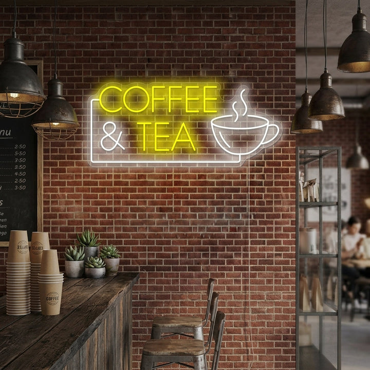 "Coffee & Tea" Neonschild