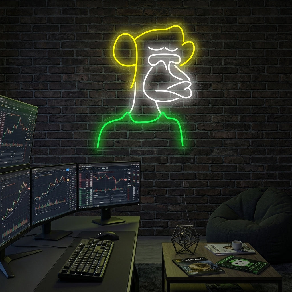 "Bored Ape" Neonschild