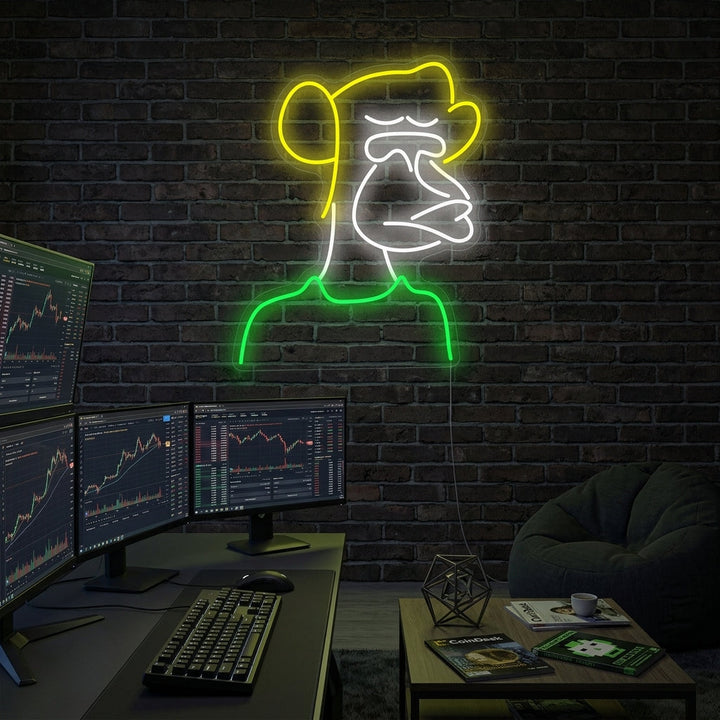 "Bored Ape" Neonschild