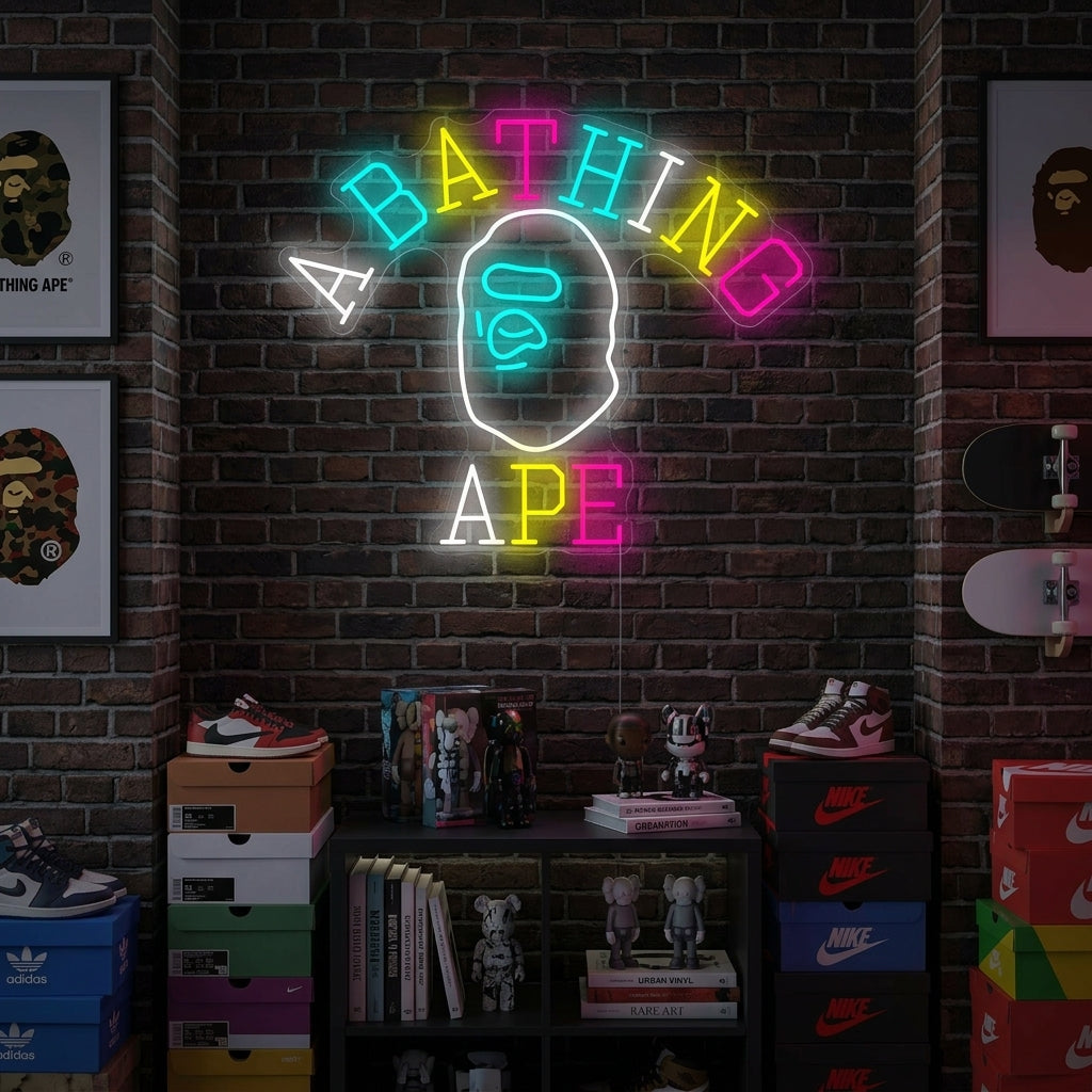 "Bathing Ape" Neonschild