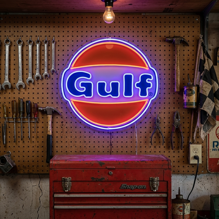 "Gulf" Neonschild