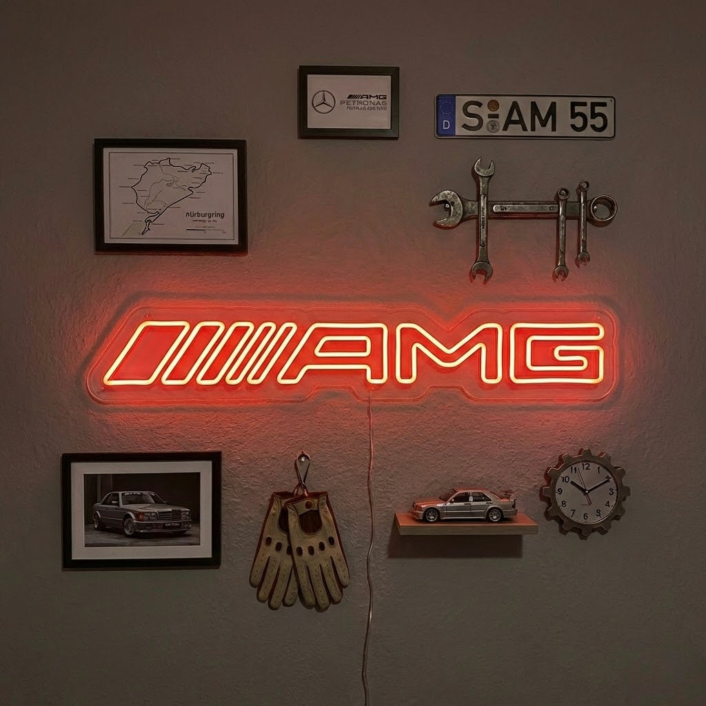 High-Performance Sportauto Neonschild
