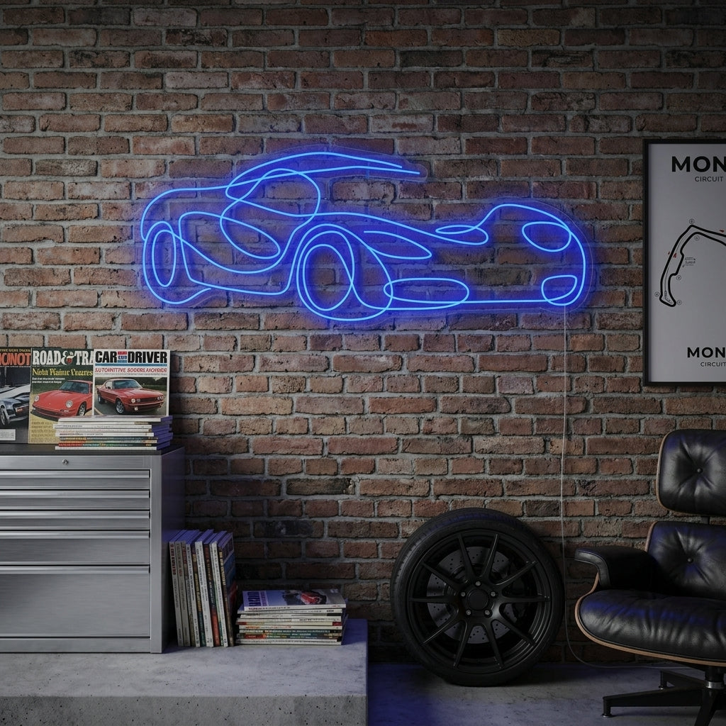 "Sportwagen" Neonschild