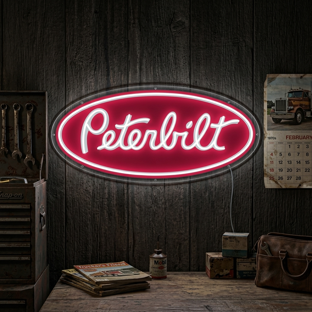 "Peterbil-Logo" Neonschild