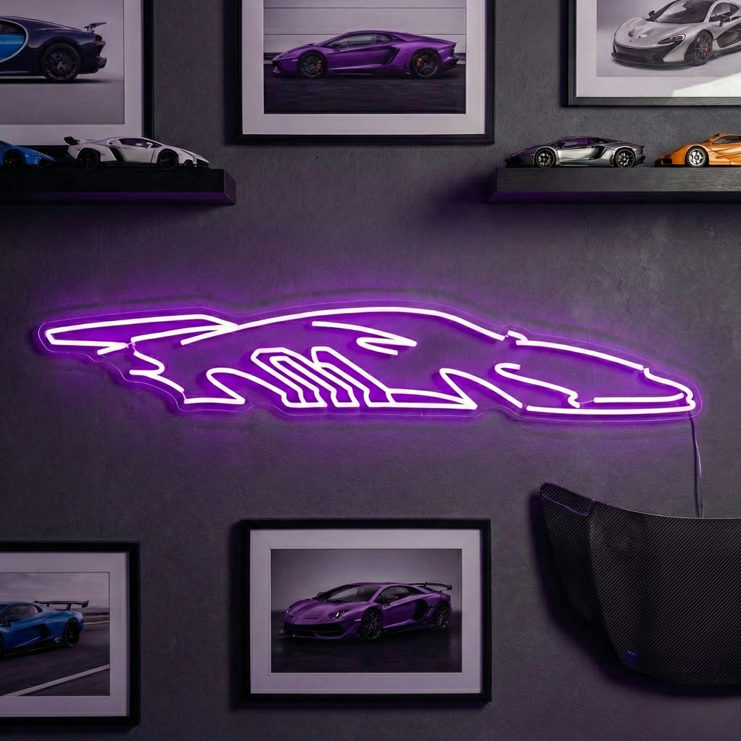 "Rennwagen" Neonschild