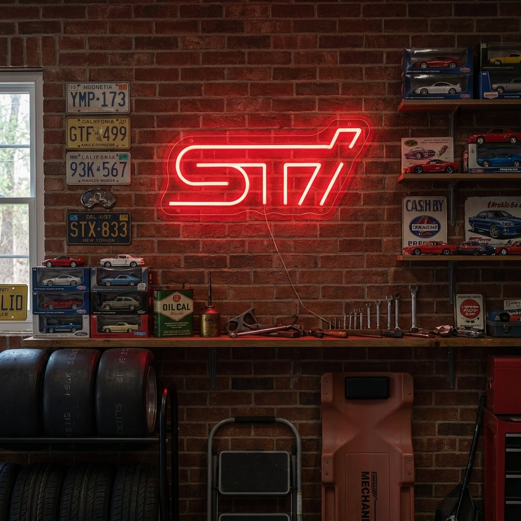 "Sti-Logo" Neonschild