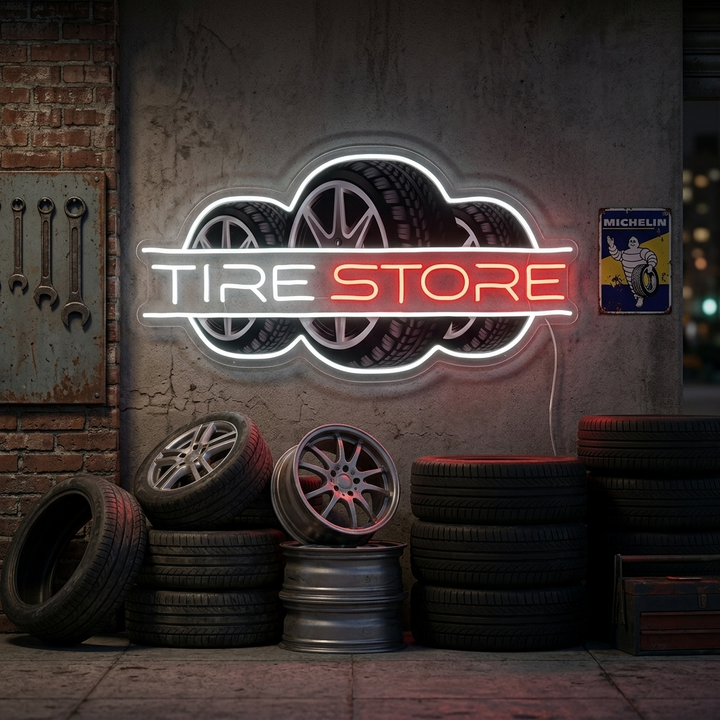 "Tire Store" Neonschild