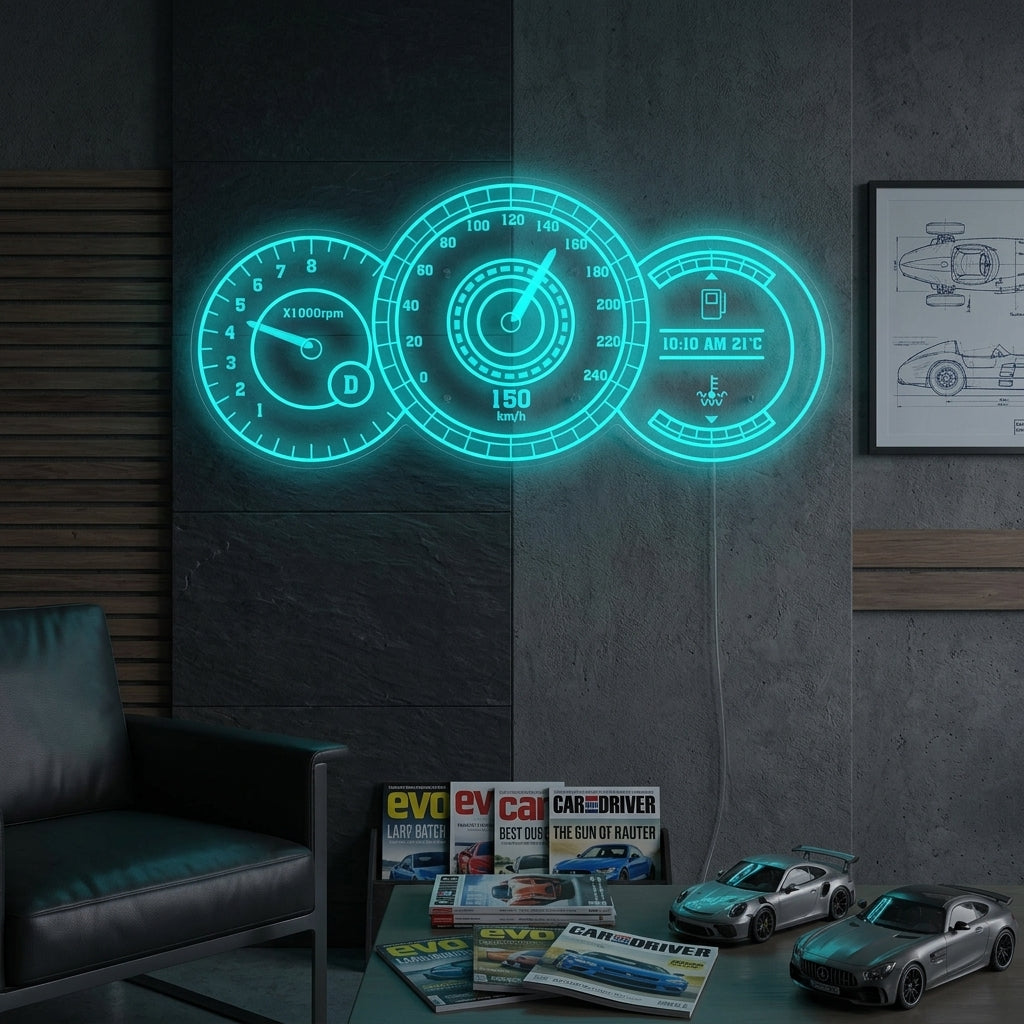 "Tacho Auto" Neonschild
