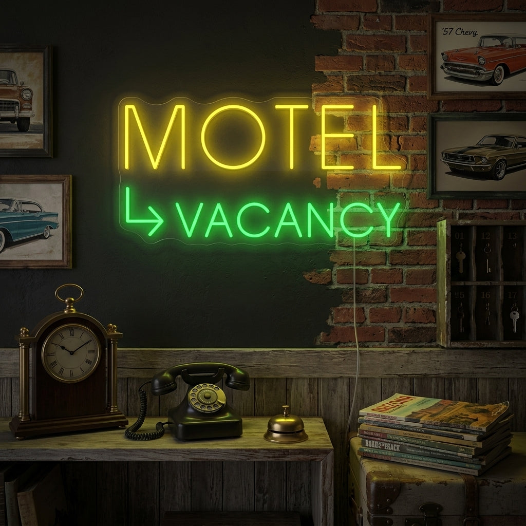 "Motel Vacancy" Neonschild