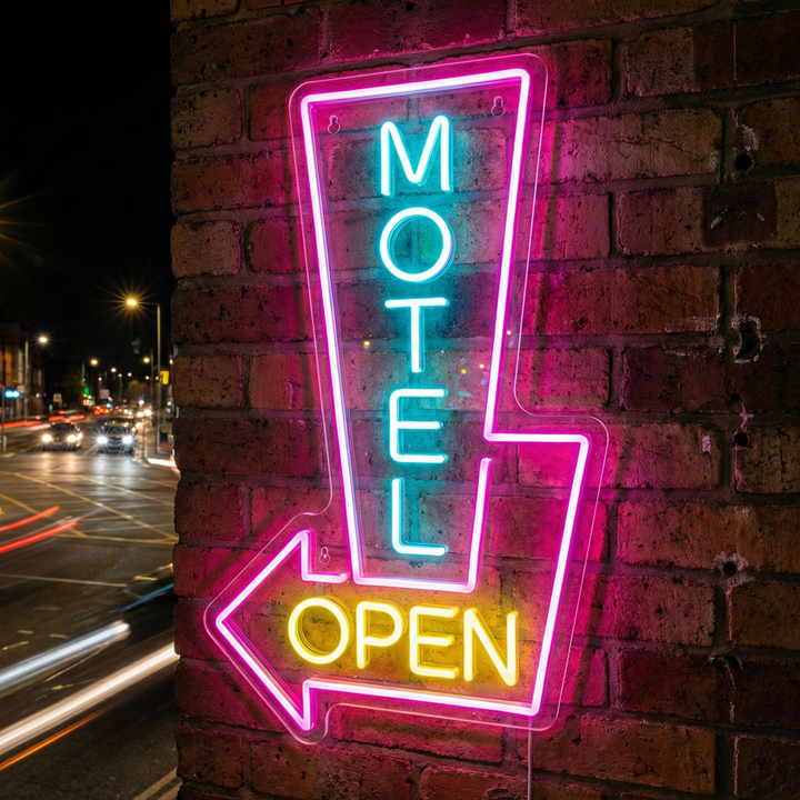 "Motel Open" Neonschild