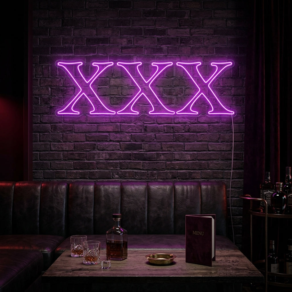 "XXX Adult Sex Shop Logo" Neonschild
