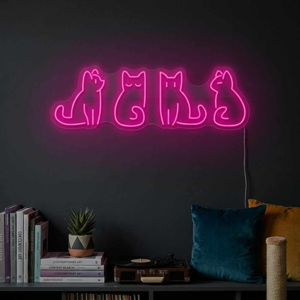 "Katzen" Neonschild