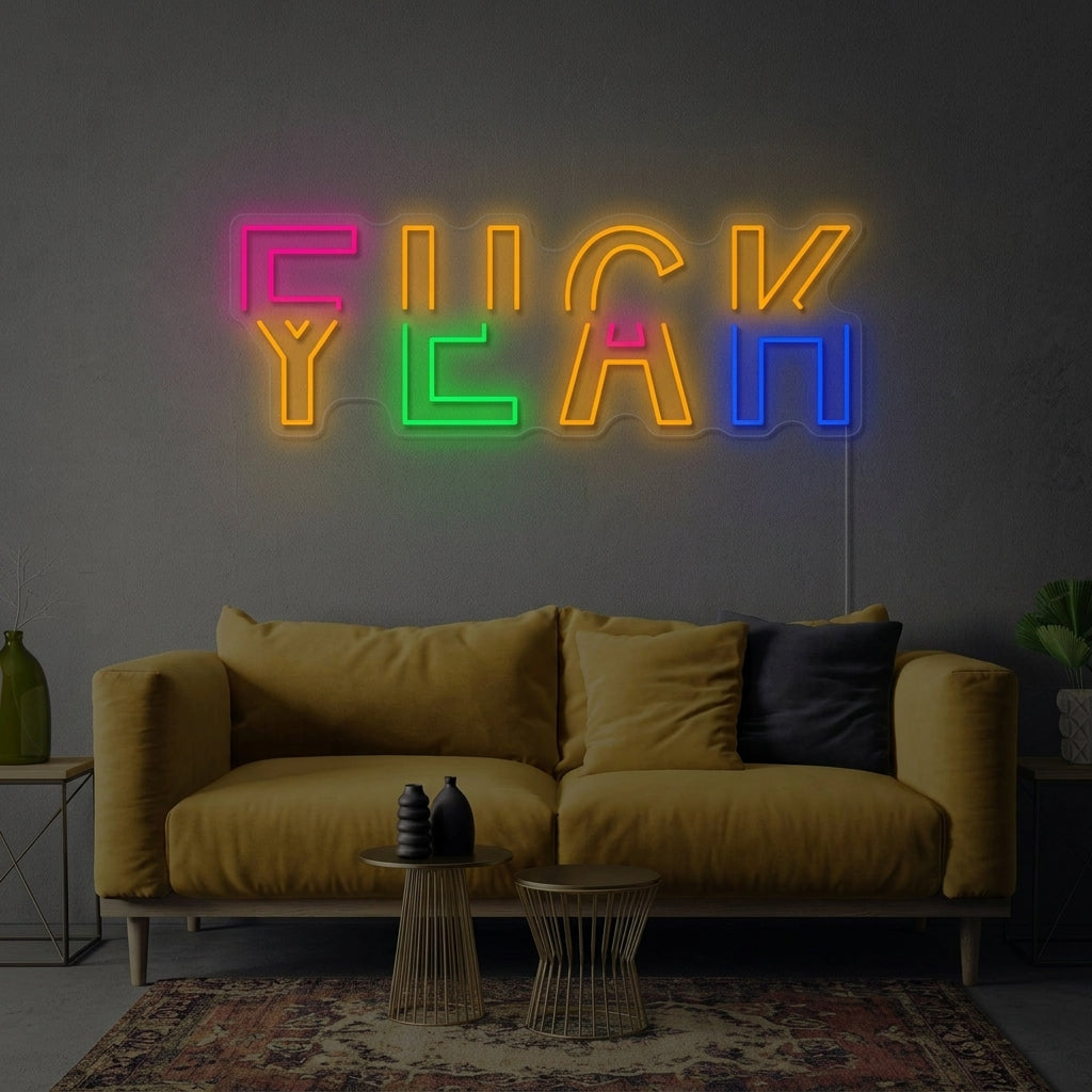 "Fuck Yeah" Neonschild