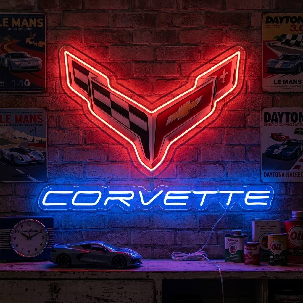 "Corve-Logo" Neonschild