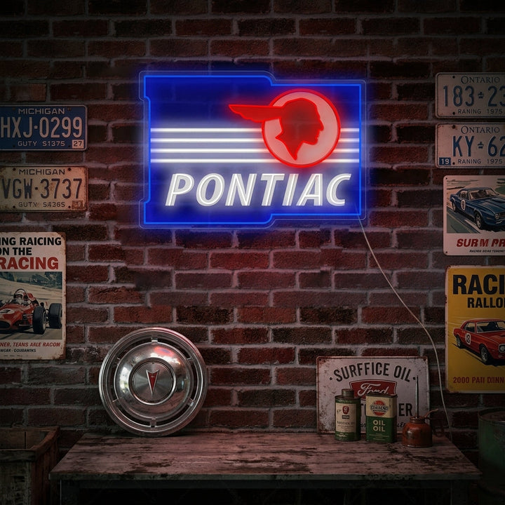 "Ponti-Car" Neonschild