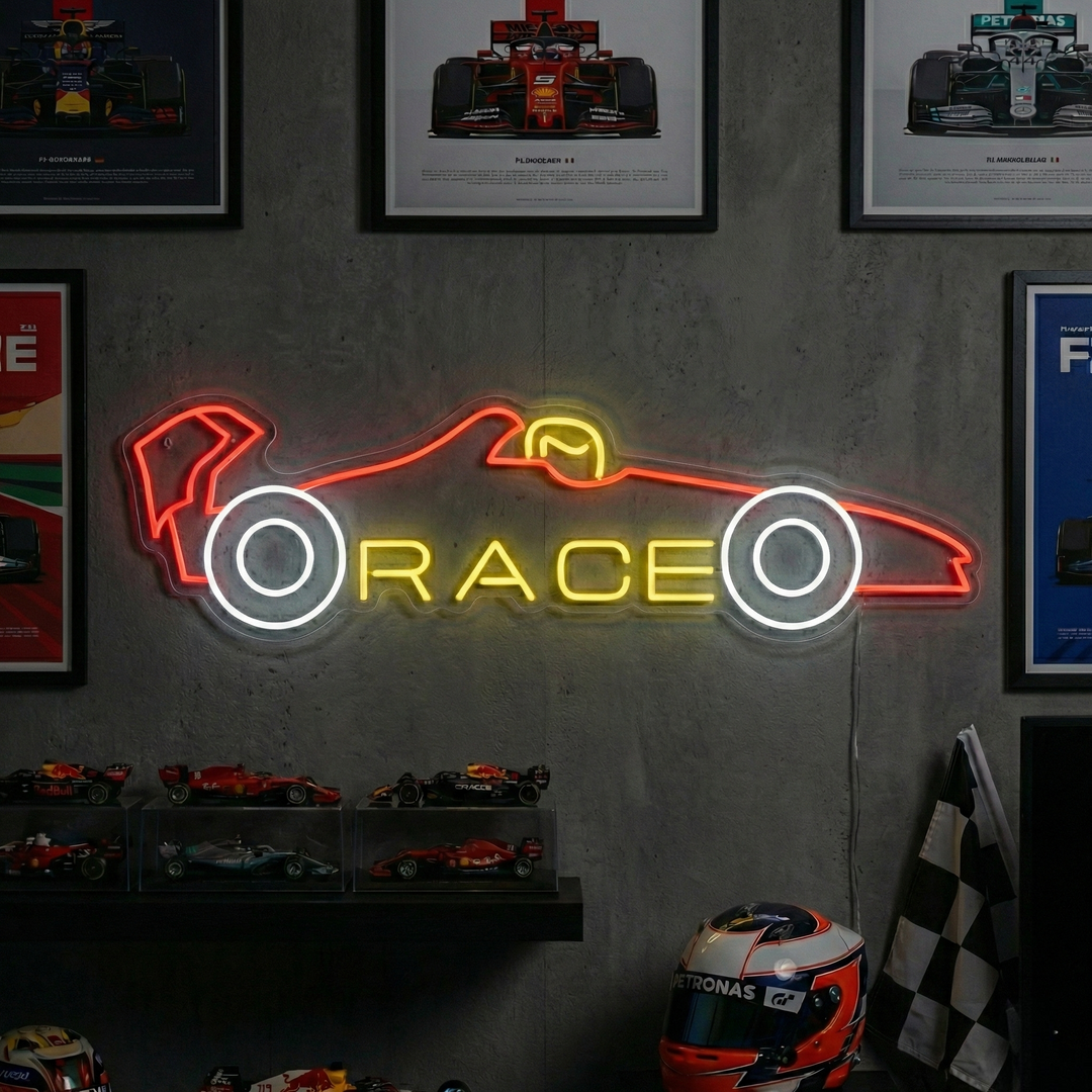 "Race Car" Neonschild