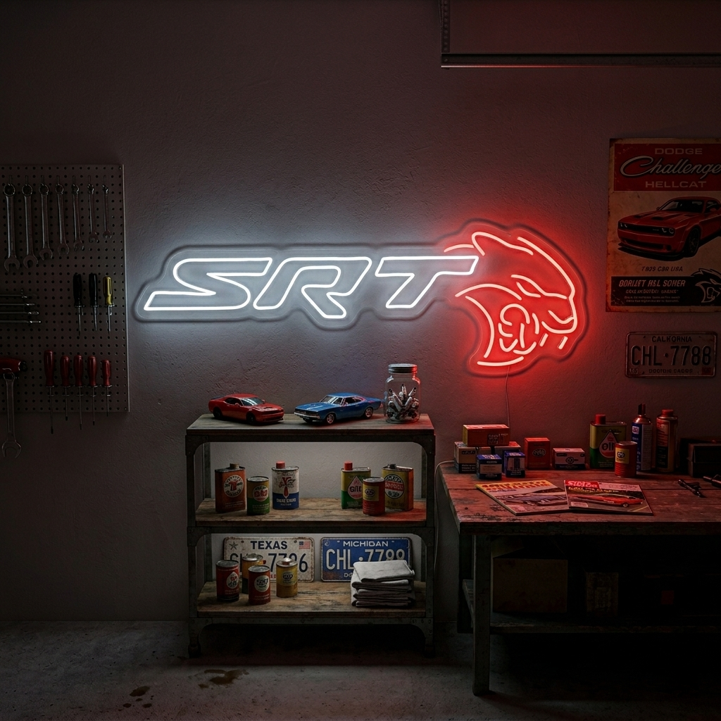 "SRT" Neonschild