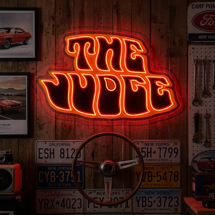 "The Judge" Neonschild