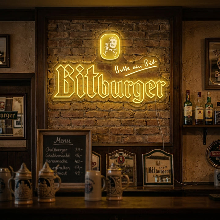 "Bitburger" Neonschild