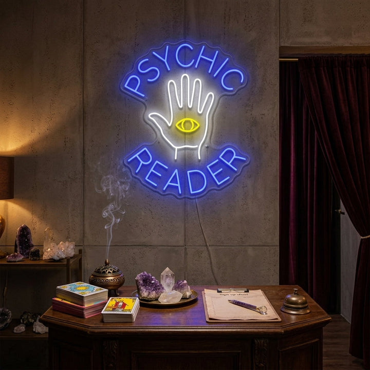 "Psychic Reader" Neonschild