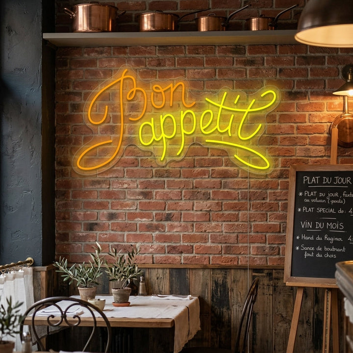 "Bon Appetit" Neonschild