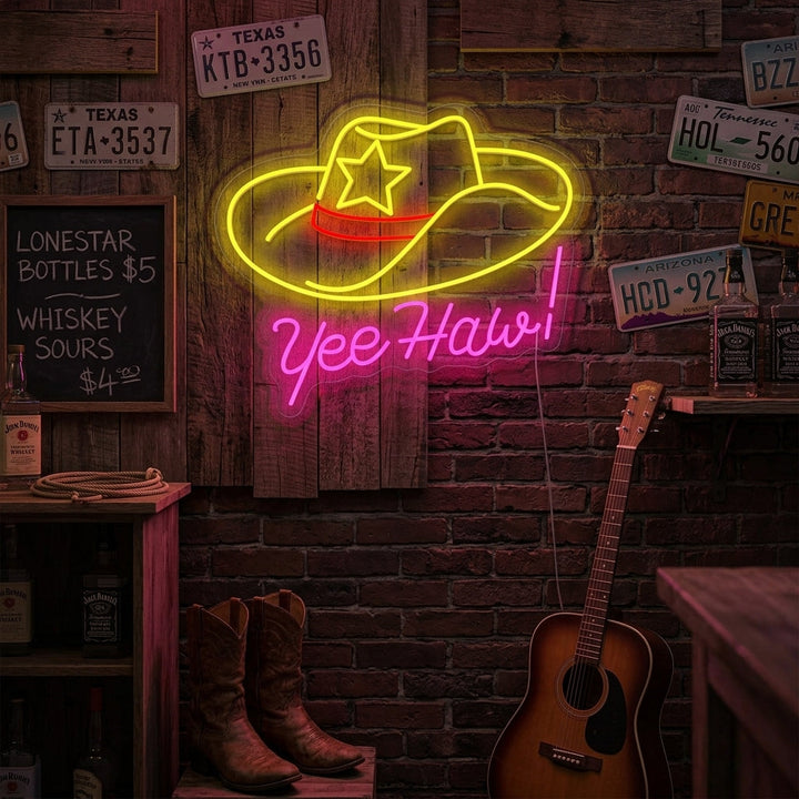 "Yeehaw" Neonschild