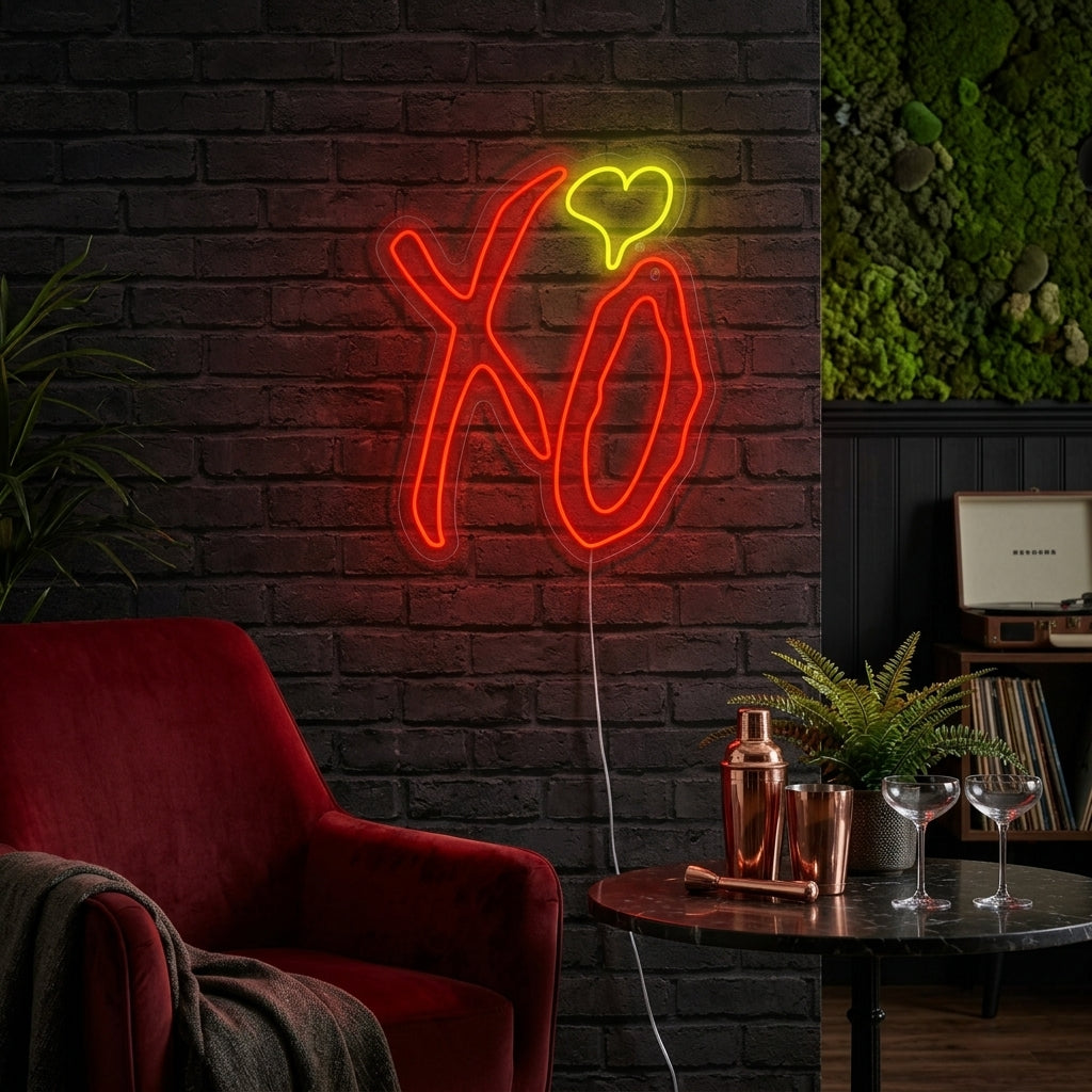 "XO" Neonschild