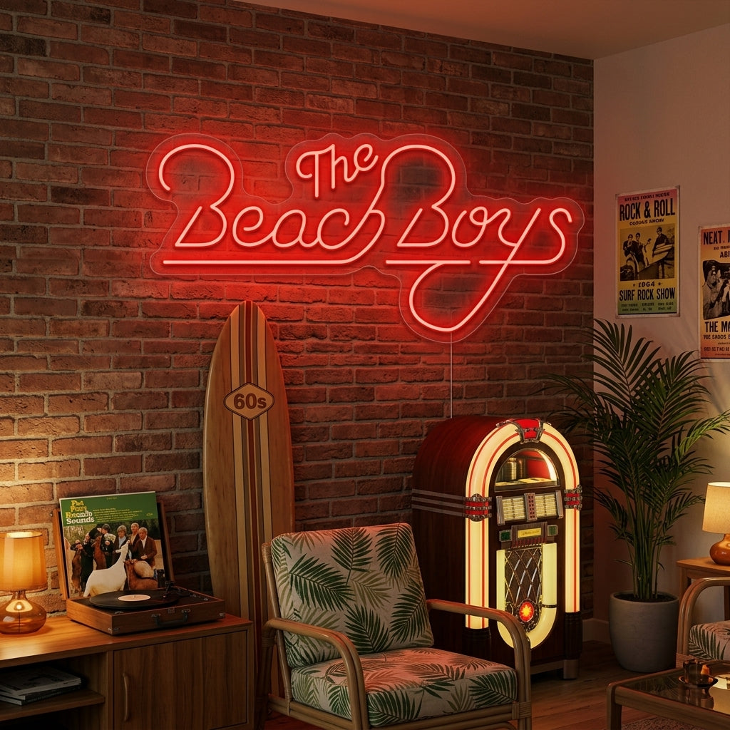 "Beach Boys" Neonschild