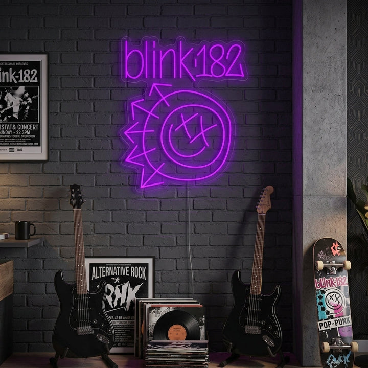 "Blink 182" Neonschild