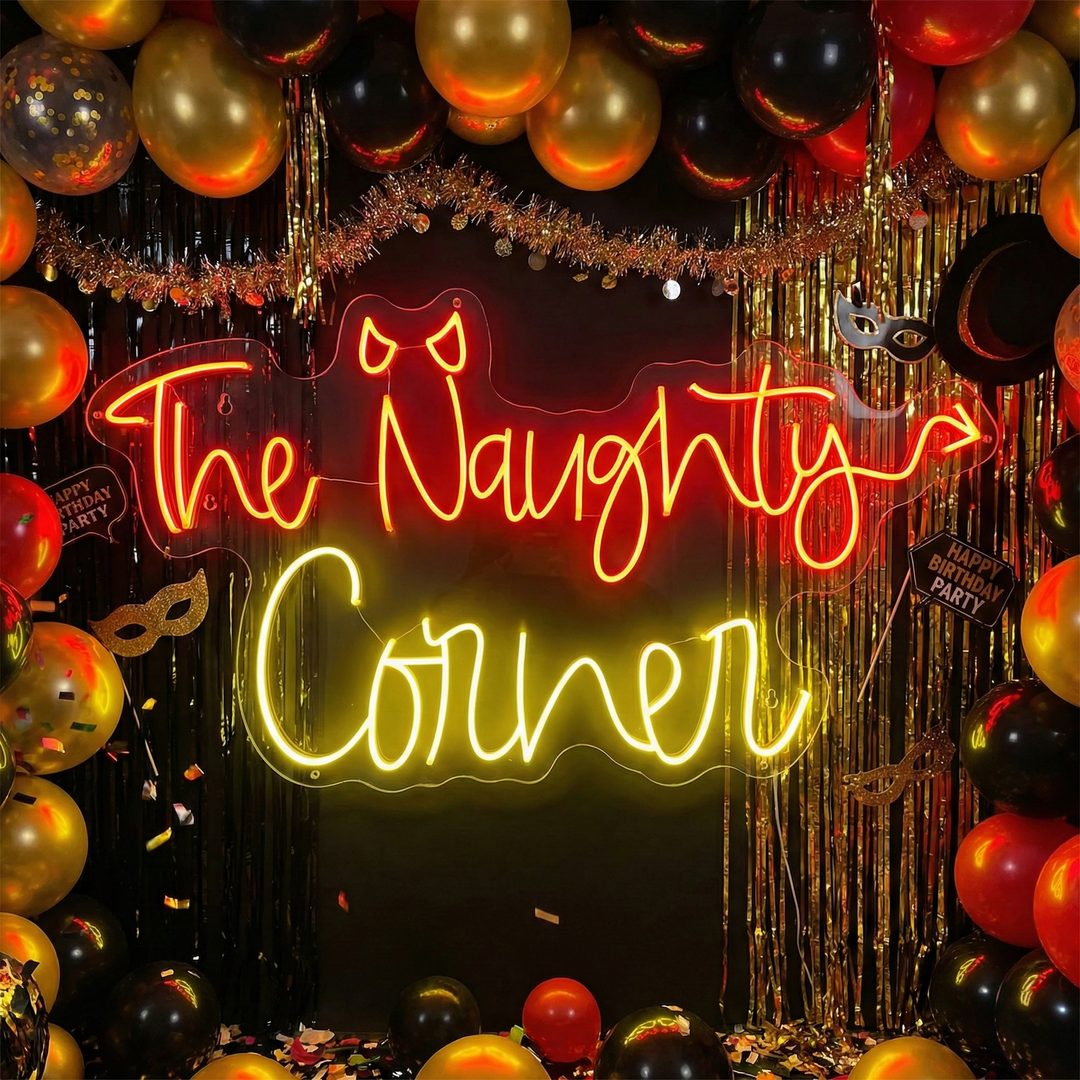 "The Naughty Corner" Neonschild