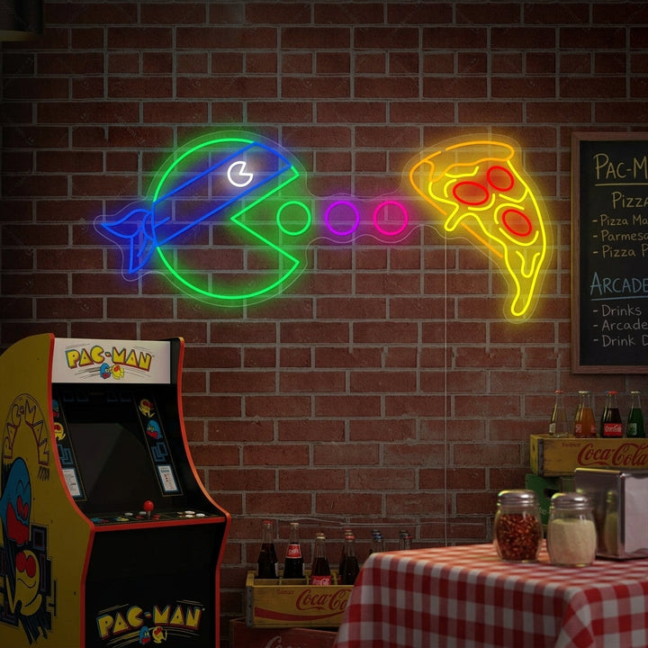 "Pizza essen" Neonschild