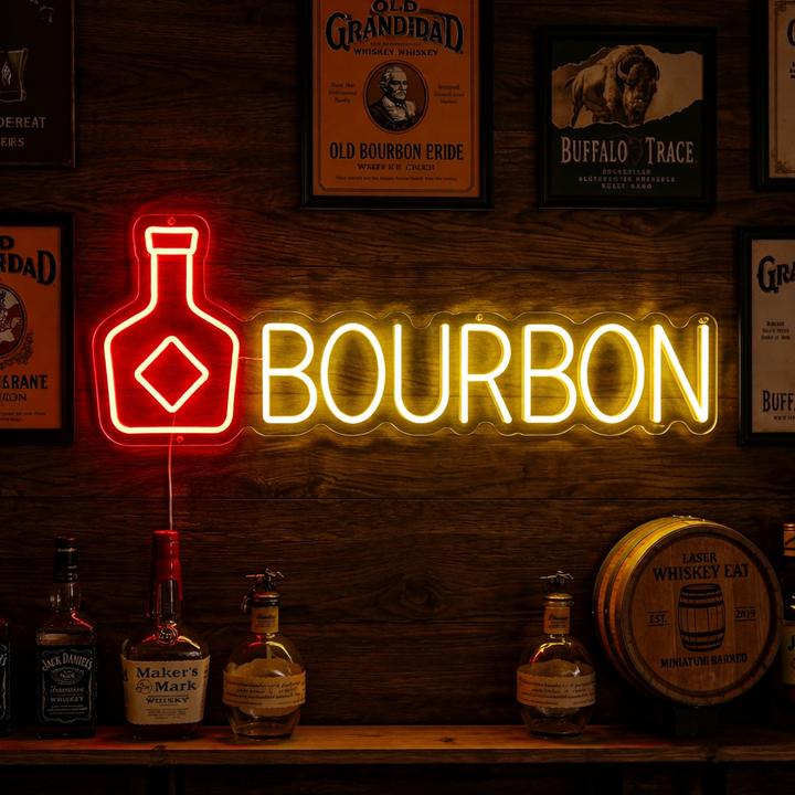 "Bourbon" Neonschild