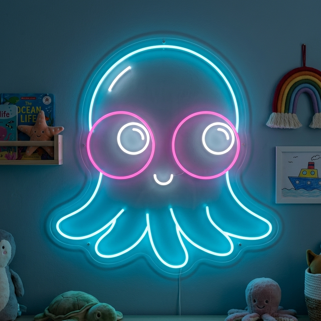 "Babyoktopus" Neonschild