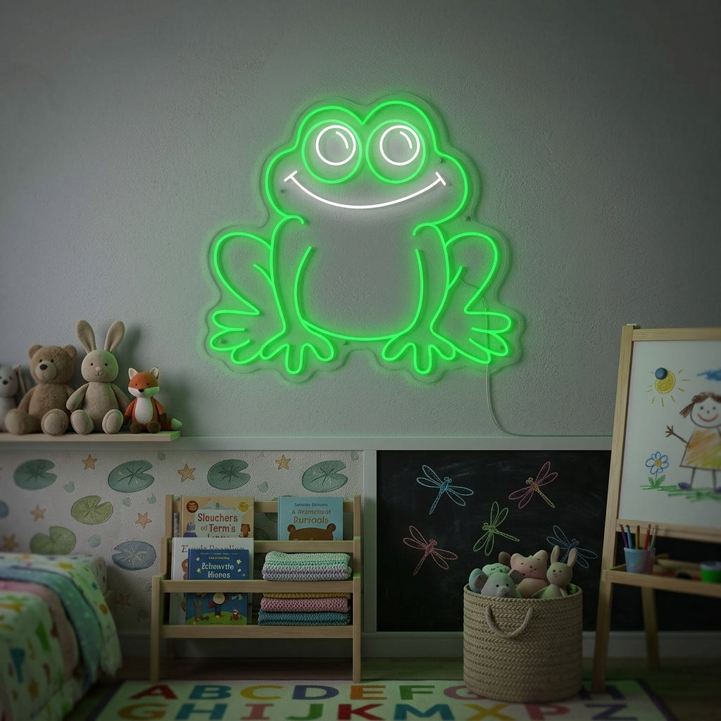 "Frosch" Neonschild