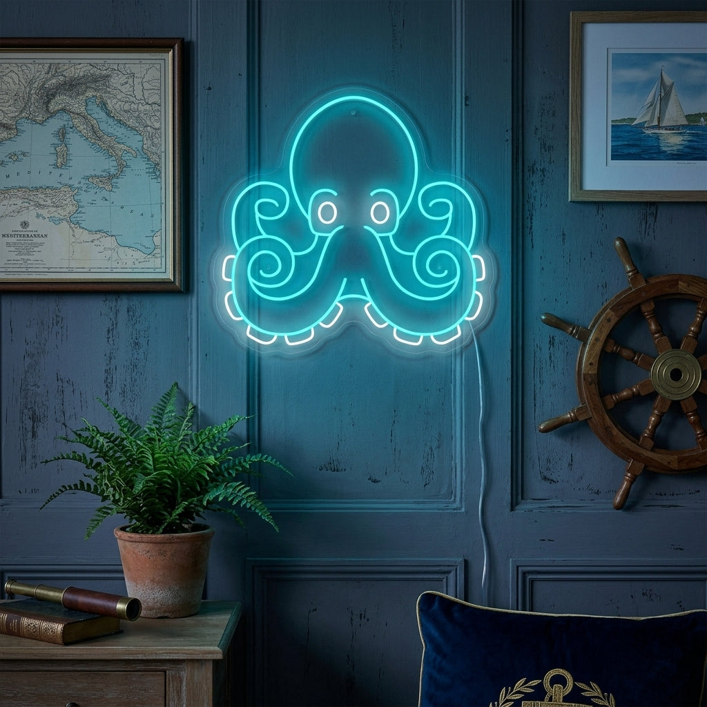 "Oktopus" Neonschild