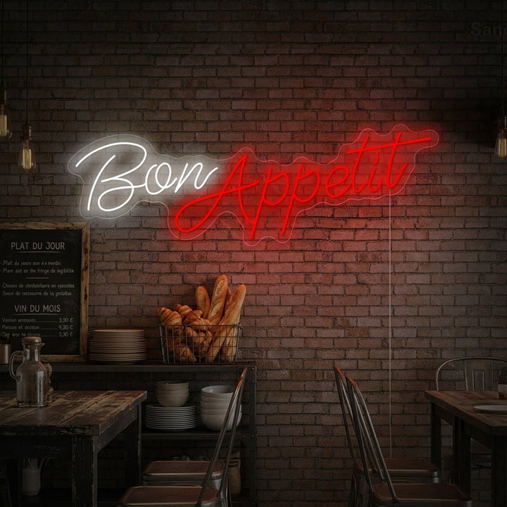 "Bon Appetit" Neonschild