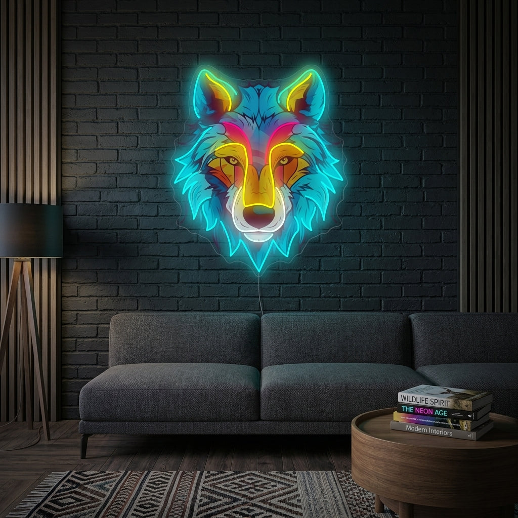 "Wolf" Neonschild