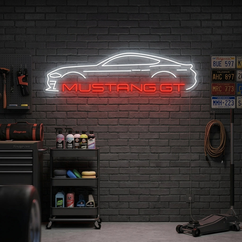 "Mustang GT" Neonschild