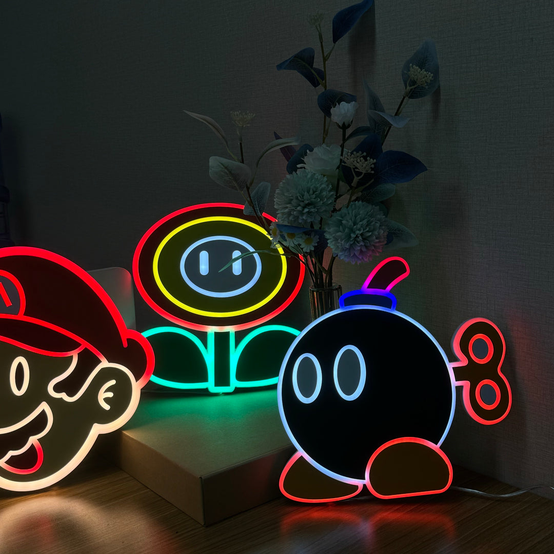 "Mario Bob-omb" Neon Like
