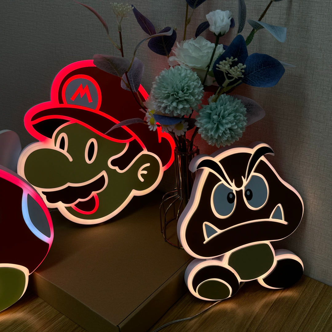 "Mario Goomba" Neon Like