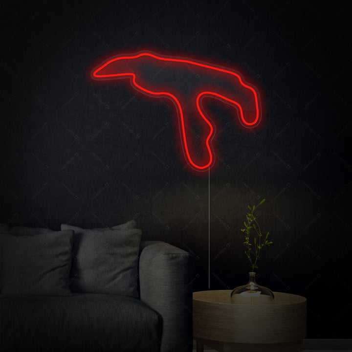 "Belgien F1 Strecke" Neonschrift